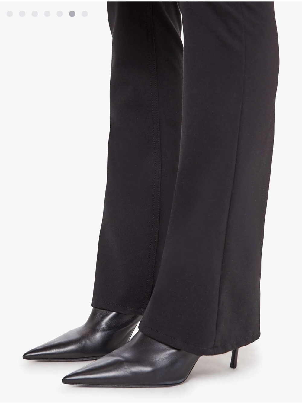 NWT MOTHER Black High-Waisted Runaway Pants Sz 25 - Picture 3 of 12